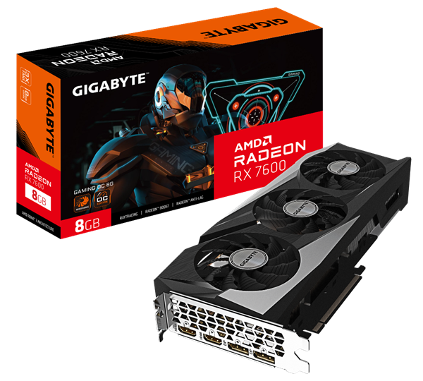 技嘉发布AMD Radeon RX 7600显卡：技嘉风之力散热系统为1080p游戏和串流提供强劲性能(图2)